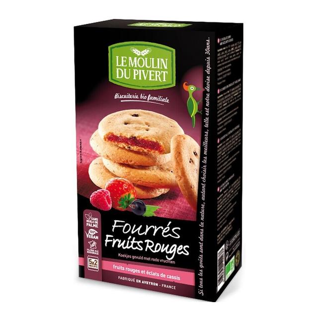 Biscuits fourrés fruits rouges vegan 175g bio