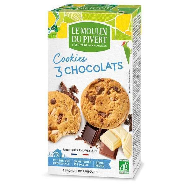 Cookies aux trois chocolats 175g