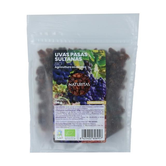 Raisins sultanes séchés biologiques 150 g