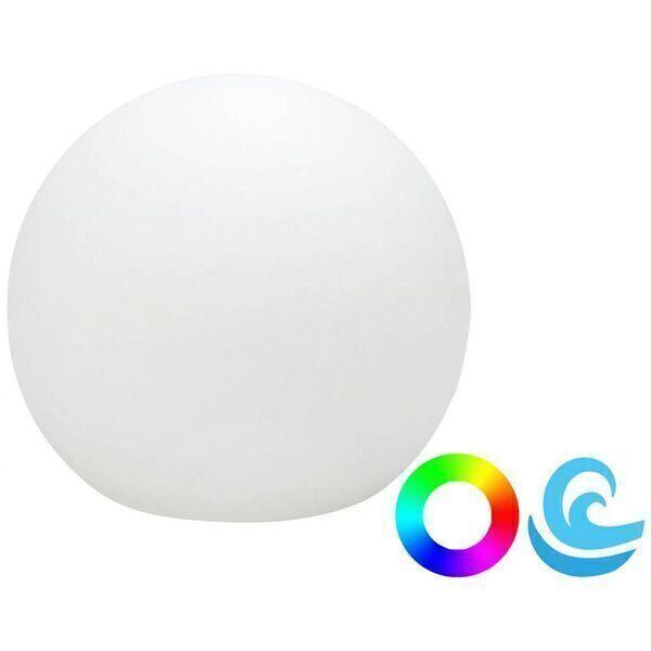 Boule lumineuse extérieure Buly 40 cm Recharge solaire + électri