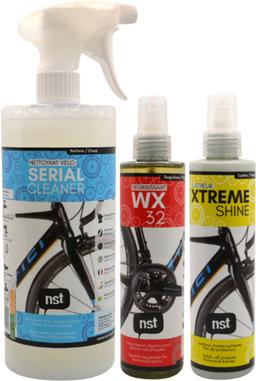 Kit Nettoyage Velo  Dégraissant + Nettoyant + Lustreur