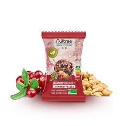 3 SACHETS DE 2 ENERGY-BALLS BIO | CACAHUETE & CRANBERRY