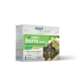 Ma super barre verte cacahuète & chocolat ! Sans gluten - Paleo