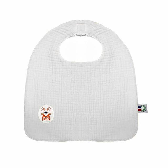 Bavoir en Coton Bio Blanc