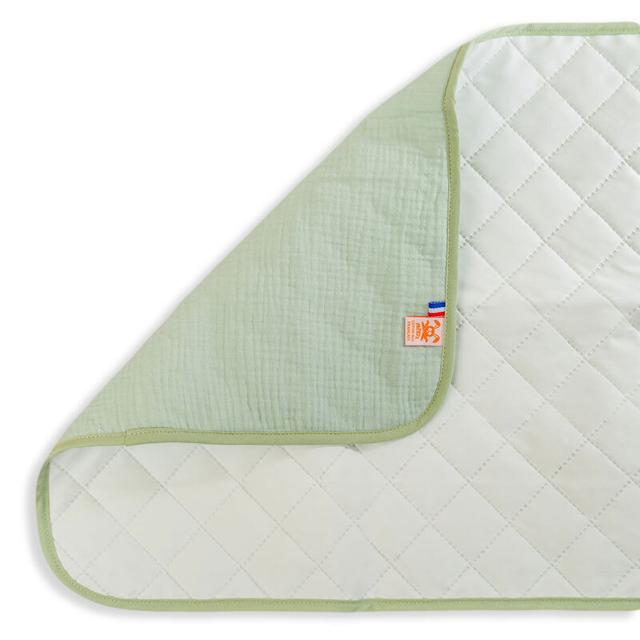 Tapis à Langer Nomade Lubiana en Coton Bio Vert