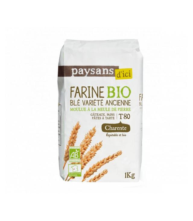 Farine de Blé Variété Ancienne T80 bio & équitable