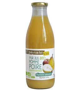 Pur jus de Pomme Poire bio et équitable