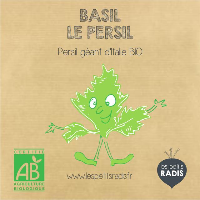 Mini kit de graines BIO de Basile le persil