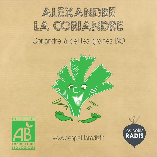 Mini kit de graines BIO d'Alexandre la coriandre