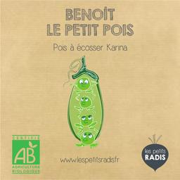 Mini kit de graines BIO de Benoît le petit pois