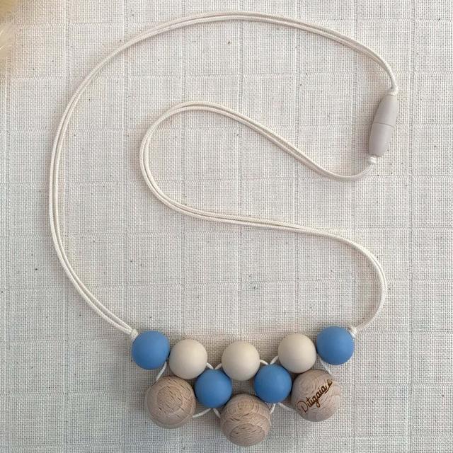 Collier de portage et d'allaitement - bleu