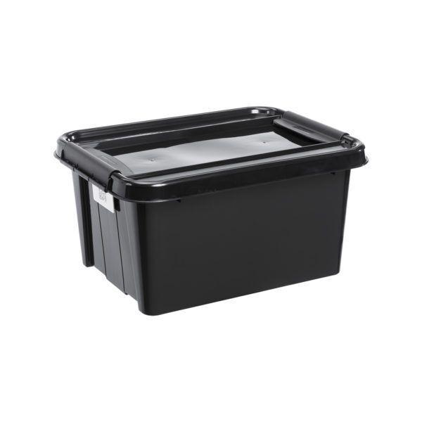 Boîte de rangement Noire 32 litres pour Garage