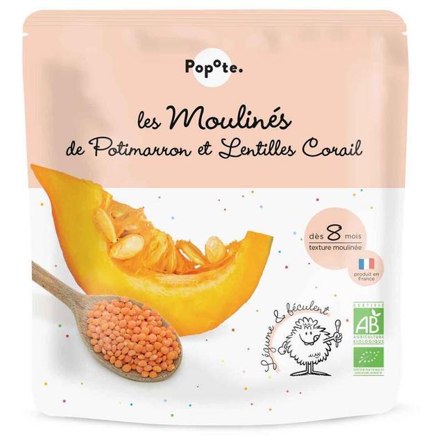 Les Moulinés de Potimarron et Lentilles corail Dès 8 mois 180g