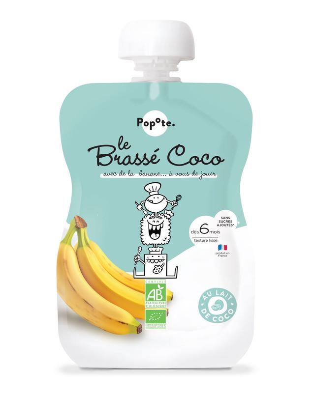 Gourde Brassé Coco Banane 100g, dès 6 mois