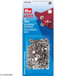 Boutons pression avec cache - Prym Mini - 8 mm - 20 pcs