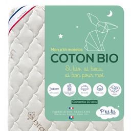 Matelas bébé coton bio | 60x120X10 cm | déhoussable