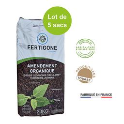 Amendement organique Fertigone - Lot de 5 sacs de 20 kg