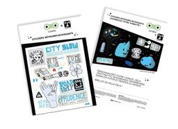 Stickers City Slow Bleu