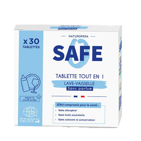 30 tablettes lave-vaisselle tout-en-un Sans parfum