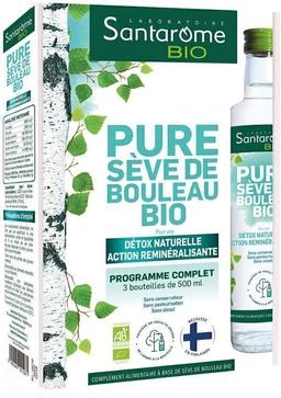 Santarome Bio - Pure Sève de Bouleau Bio (3 bouteilles 500 ml)