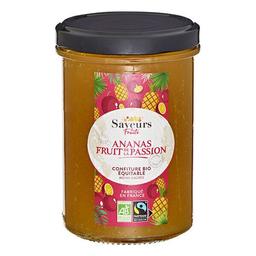 Confiture ananas et fruit de la passion moins sucrée 230g