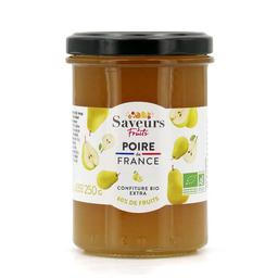 Confiture bio extra de poire de France - Bocal de 250g