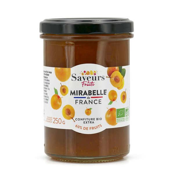 Confiture extra de mirabelle de France bio - Pot de 250g