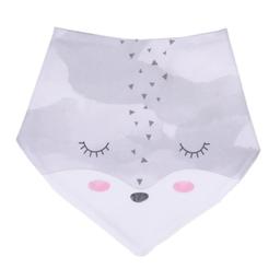 Bavoir bandana en coton bio, RENARD