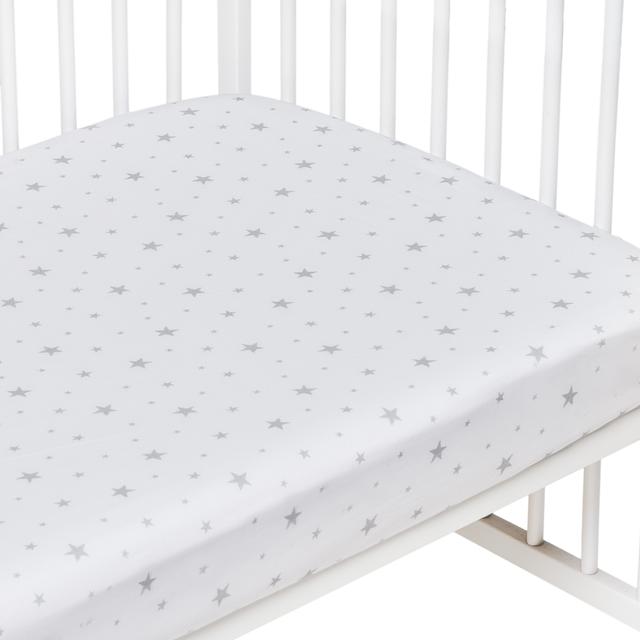 Drap-housse en coton STELLA Blanc