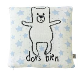 Taie de coussin en coton bio, OURSON