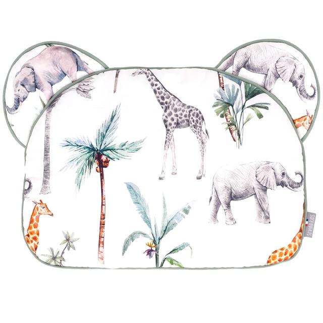 Oreiller coussin plat réversible , Safari