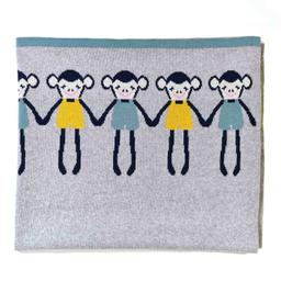 Couverture pour bébé en coton bio, SINGE