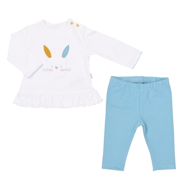 Pyjama bébé 2 pièces en coton bio LAPINOU Écru 3-6M 62CM