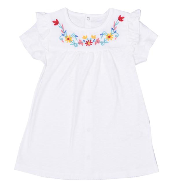 Robe en coton bio ELISE Écru 24-36M 92CM