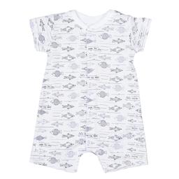 Combishort bébé en coton bio, Ocean