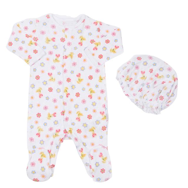 Dors-bien bébé en coton jacquard bio Iris