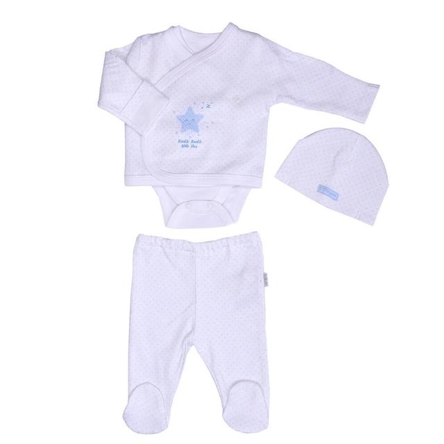 Ensemble de naissance prématuré en coton bio DREAMS Bleu