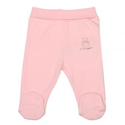 Pantalon bébé à pieds en coton bio, BASIC