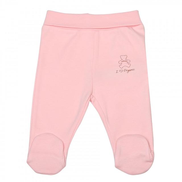 Pantalon bébé à pieds en coton bio, BASIC