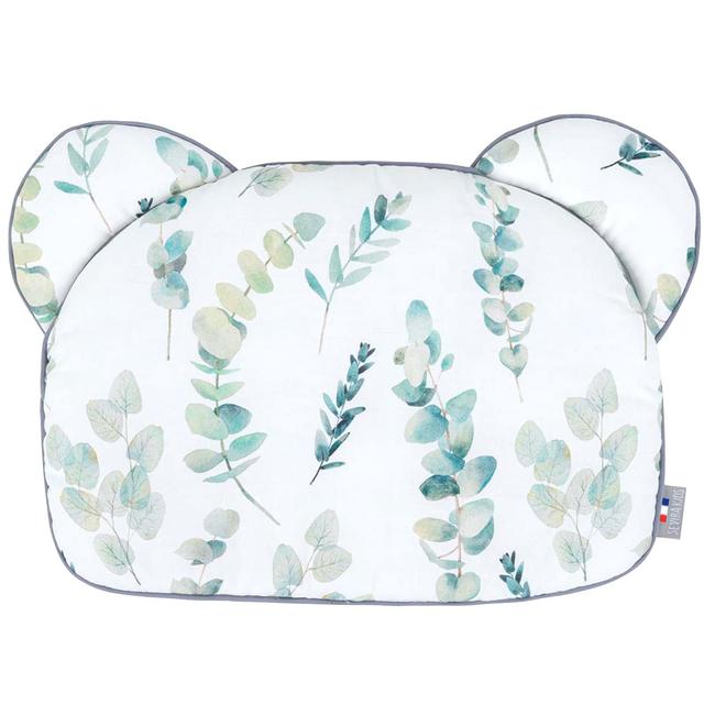 Oreiller coussin plat réversible , Eucalyptus