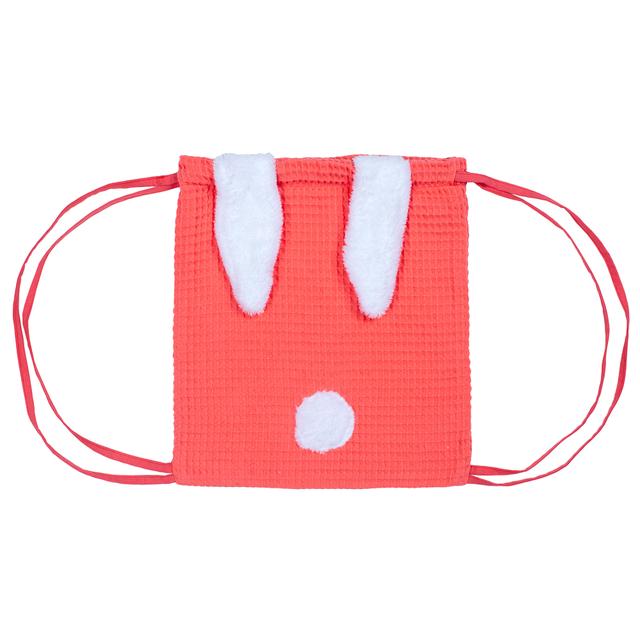 Sac de sport enfant en nid d'abeille Lapinou Corail