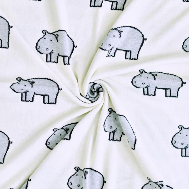 Couverture plaid en coton bio, HIPPO