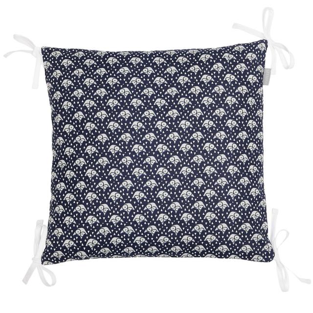 Taie de coussin en coton pour tour de lit Bleu Marine