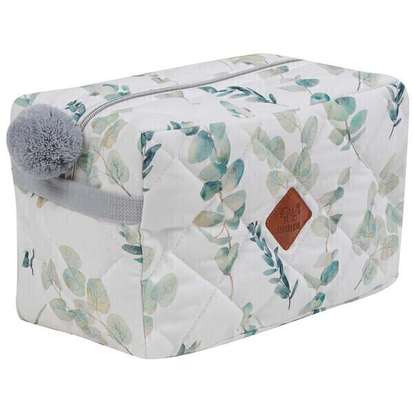 Trousse de toilette en coton, Eucalyptus