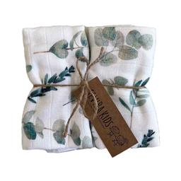 Lot de 2 langes en viscose de bambou, Eucalyptus