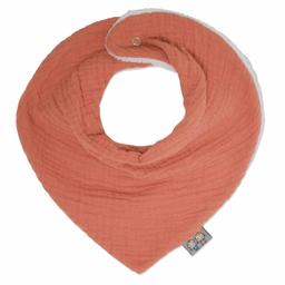 Bavoir bandana gaze de coton Jeanne Terracotta Dès la naissance