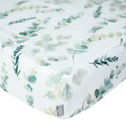 Drap-housse en coton Eucalyptus Multicolore