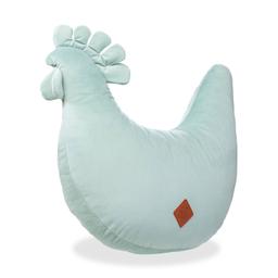 Coussin d'allaitement en velvet Poule Vert