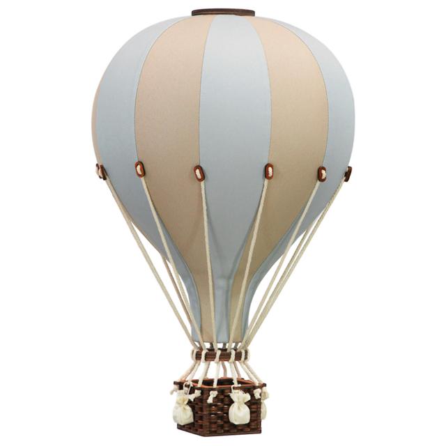 Montgolfière décorative Beige et bleu Beige L