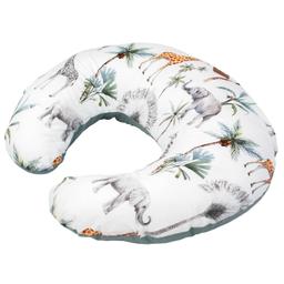 Coussin d'allaitement ergonomique + housse, Safari